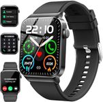 Smart Watch for Men Women Answer/Make Calls, 1.85" Touch Screen Smart Watches with Step Counter, Heart Rate Sleep Monitor, 110+ Sport Modes, Fitness Tracker, IP68 Waterproof Smartwatch for Android iOS