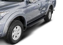 Premium Black Aluminium Step Board Sill with ABE Compatible with L200 from 2006