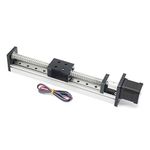 Befenybay 200mm Length Travel Linear Stage Actuator with Square Linear Rails Ballscrew SFU1605 with NEMA17 Stepper Motor for DIY CNC Router Parts X Y Z Axis