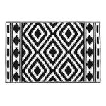 JVL Lightweight Reversible Plastic Woven Outdoor Rug, 120x170cm, Aztec