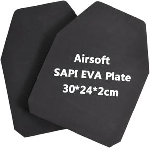 Lot de 2 Plaques de Protection Airsoft Plaques Factices SAPI en Mousse EVA Gilet Tactique d'Armures Plaques Avant et Arrière pour Jeux Militaires Paintball Airsoft