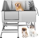 62" Dog Grooming Tub,Stainless Stee