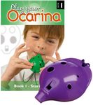 Plastic OCARINA Set, Purple 4-hole, with Book 1