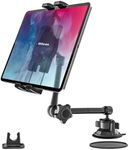 Oilcan Car Tablet Holder for Dashboard Windscreen, Heavy Duty Suction Tablet Mount for Truck [Full Angle & Metal Arm] for iPad Pro Air Mini, Galaxy Tab, Lenovo, iPhone, 4-12.9" Phones & Tablets