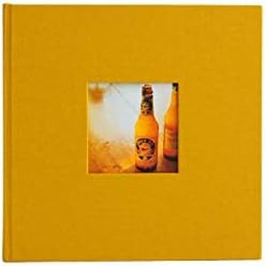 Kolo Hudson 2up Photo Album, Holds 200 4x6 Photos, Ideal for Wedding and Baby Books, Indian Yellow