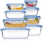 Vtopmart 8 Pack Glass Meal Prep Con