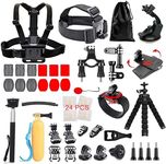 Lifelimit 62 in one Accessories Starter Kit Compatible with Gopro Hero 13/12/11/10/9/8/Max/7/6/Fusion/5/Session 4/3/2/HD Black White Silver DJI AKASO APEMAN Campark SJCAM Action Camera