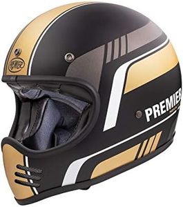 PREMIER HELMET MX BL19 BM BLACK/GOLD,S