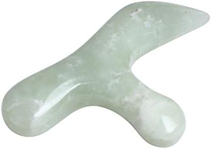 Ewin24 Natural Jade Foot Massager Acupuncture Point Massage Foot Care Therapeutic Relief Tool