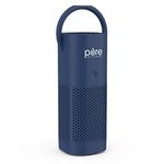 Pure Enrichment PureZone Mini Portable Air Purifier - Cordless True HEPA Filter Cleans Air & Eliminates 99.97% of Dust, Odors, & Allergens Close to You - Cars, School, & Office (Blue)