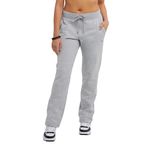 Champion Women's Sweatpants, Powerblend, Fleece Pants, Comfortable Lounge Pants for Women, Oxford Gray, Medium