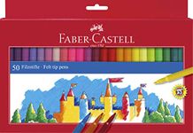 Faber-Castell 554250-50 Felt-Tip Pens - Multicoloured