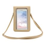 Amusingtao Leather CrossBody Phone Bag Mobile Phone Pouch With Screen Touchable Small CrossBody Shoulder Bag Crossbody Phone Bag with Adjustable Strap(COLOUR:Khaki)