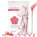 KOTAMU Hard Wax Beads for Hair Removal Professional Waxing Beans for Sensitive Skin, Target Thin Fine Hair 450g Pink Hard Wax Ideal for Home Waxing Face,Eyebrows Chin Body Legs Arms Underarm Bikini