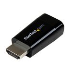 StarTech.com Compact HDMI to VGA Adapter Converter – Power Free HDMI Laptop to VGA Monitor / Projector Converter Box - 1920x1200 (HD2VGAMICRO)