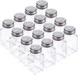 Tebery 16 Pack 3oz Clear Salt and Pepper Shakers Glass Set Classic Design