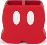 Jay Franco Disney Mickey Mouse Toothbrush Holder - Red Resin Pencil Holder - Bathroom Storage