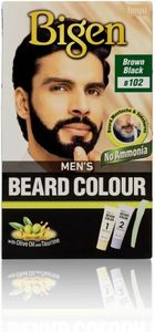 Bigen Men's Beard Colour – Tinte para barba marrón y negro 102