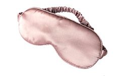 LULUSILK Mulberry Silk Sleep Eye Mask Blindfold with Elastic Strap Headband, Soft Eye Cover Eyeshade for Night Sleeping, Travel, Nap(Pink)