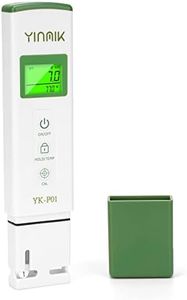 YINMIK YK-P01 pH Tester Digital pH Meter for Water Hydroponics, Accurate pH Temp Meter with ATC for Pool, Spa, Hot Tub, Indoor Plants, Drinking Water, Wine Beer Home Brewing, Aquarium