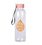 Urban Living Water Bottle with Metal Cap and Wrist Strap 500 ml 3 Assorted Designs in Display