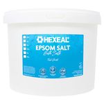 Hexeal Epsom Salt 10kg – 10kg Bucket of Food Grade Magnesium Sulphate for Bathing, Gardening & Household Use – Suitable for Personal Care, Soil Enrichment, and More