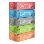 DAFFODIL 2 Ply Facial Tissue Carton Box Car Tissue Pack of 5 (100 Pulls Per Box, 200 Sheets)