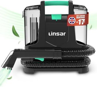 Linsar - Carpet Cleaner - Portable Carpet Washer & Vacuum Machine - 1L Dual Tank Technology - Wet & Dry Vacuum Cleaner for Car Seat, Sofa, Upholstery & Stair - with 2 Accessories - 400 Watt