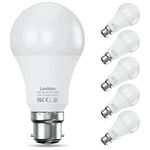 Levidon Bayonet Light Bulbs 100W Equivalent, Cool White 6500K,13.5W 1520LM Super Bright LED Bayonet Bulb, Daylight B22 LED Bulbs, BC GLS Energy Saving Lightbulbs Bayonette, Non-dimmable, Pack of 6