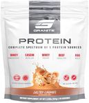 Granite Protein Powder Whey Isolate & Concentrate, Salted Caramel Flavor, Casein for Muscle Building & Workout Recovery with 23g Protein from 5 Sources (30 Servings)