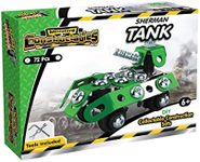 Construct IT Constructibles Tank - 72 Pieces Tank Construction Set - STEM Toys for 6+ Year Old - Tank Construction Toys - Build Your Own Tank