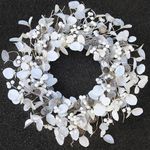 22 Inch Winter Wreaths for Front Door, White Christmas Wreath with Pinecones and Berries Eucalyptus Wreath for Fireplace Xmas Decorations,Front Porch Decor and Wall Window Decor