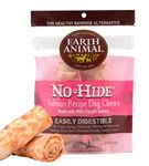 Earth Animal No-Hide Small Salmon Flavored Rolls Natural Rawhide Alternative Dog Chew Treat for Small Dogs - 2 Chews