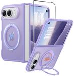 FNTCASE for iPhone Duo Case with 360 Spin Magnetic Stand Light Purple