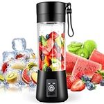 Portable Blender, Blender for Smoothies Shakes Mini Fruit Mixer, USB Rechargeable Personal Size Blender Cup with 6 Blades, Small Individual Mini Blender for Travel, Home, Gym, Office