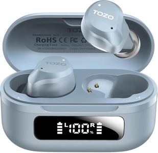 TOZO NC9 Hybrid Active Noise Cancelling Wireless Earbuds, 60H, LED Display