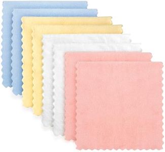 HOMEXCEL Burp Cloths Baby Washcloths 8 Pack-Extra Absorbent Soft Coral Fleece Burping Cloths for Newborn Girl Boy-20 x 10 Inch Large Baby Wash Cloths Gentle on Baby Sensitive Skin