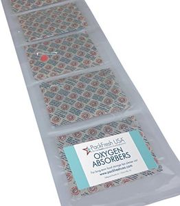 PackFreshUSA: 30 Pack - 2000cc Oxygen Absorber Packs - Individually Sealed - Food Grade - Non-Toxic - Food Preservation - Long-Term Food Storage Guide Included