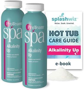 ProTeam Spa Alkalinity Increaser for Hot Tub to Keep Alkalinity Up for hot tub spa - with SplashWiz Spa & Hot Tub Chemicals Care Guide e-Book - Made in USA (1lb) (2 Pack)