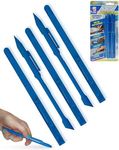 Scrigit Scraper No-Scratch Plastic Scraper Tool, 5 Pack - The Handy Multi-Use Scraping Tool for Removing Food, Labels, Stickers, Paint, Grease - Easy to Hold, Reaches Tight Spaces and Crevices