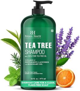 Botanic Hearth Tea Tree Shampoo, Vitamin C, Peppermint, Lavender and Rosemary Oil, Fights Dandruff and Dry Scalp, 16 fl oz