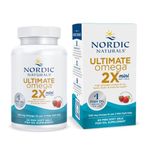 Nordic Naturals Ultimate Omega 2X Mini | 1120 Mg Omega 3 Fish Oil Supplement EPA & DHA | Omega 3 For Optimum Wellness & Heart Health | Omega 3 Strawberry Fish Oil For Men And Women | 60 Mini Softgels