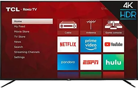 TCL 65-inch Class 4-Series 4K UHD HDR Smart Roku TV – 65S435, 2021 Model, Black