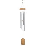 Alnicov Wind Chime,Wind Chime Small Wind Chimes Bells 6 Metal Tubes Windchime,Best Gift Chimes Decor for Garden Patio Outdoor,Wood Color