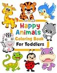 Happy Animals Coloring Book for Tod