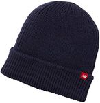 New Balance Men's and Women's Oversized Watchman's Beanie Knit Hat with Ribbed Cuffs (Team Navy, One Size)