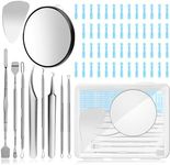 6PCS Dual Heads Blackhead Remover, Pimple Comedone Extractor, Acne Whitehead Blemish Removal Kit, Premium Stainless Steel, Risk Free for Face Skin, with Portable Box