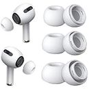 3 Pairs Replacement Ear Tips for AirPods Pro 2nd & 1st(S/M/L, White)