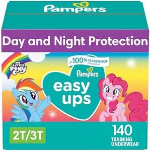 Pampers Easy Ups Girls & Boys Potty Training Pants - Size 2T-3T, One Month Supply (140 Count), My Little Pony Training Underwear (Packaging May Vary)