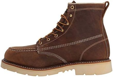 Thorogood Men's American Heritage Classics 6 Moc Toe Work Boot Steel Brown 11 D
